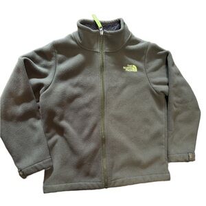 The north face forest green fleece